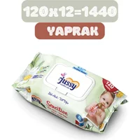 Jussy Sensitive 120 Yaprak 12'li Paket Islak Mendil