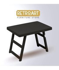 Retro Art Katlanabilir Dikdörtgen Plastik Bahçe Masası