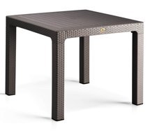 Bahex 90x90 cm Kare Rattan Bahçe Masası