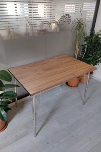 Adımshops Dikdörtgen Ahşap Bahçe Masası
