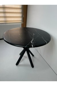 Onurdesign Yuvarlak Ahşap Bahçe Masası