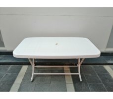 Süsler Home Concept Delta Royal Katlanabilir Dikdörtgen Plastik Bahçe Masası
