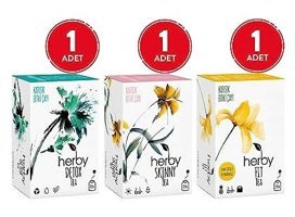 Herby Diyete Destek Karışık Bitki Çayı 3 x 60 adet 2 gr