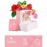 Herby Çilek - Gül Aromalı Bitki Çayı 20 adet 2 gr