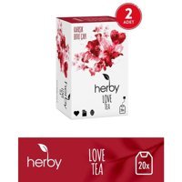 Herby Love Çikolata - Çilek Aromalı Bitki Çayı 2 x 40 adet 2 gr