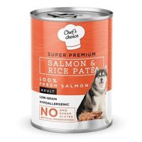 Chef's Choice Pirinç-Somonlu Yetişkin Yaş Köpek Maması 400 gr