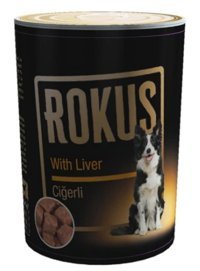 Rokus Ciğerli Yetişkin Yaş Köpek Maması 410 gr 24'lü