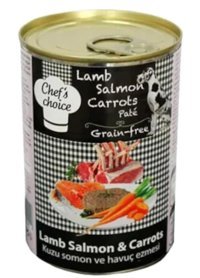 Chef's Choice Havuçlu-Kuzu-Somonlu Yetişkin Yaş Köpek Maması 400 gr 12'li