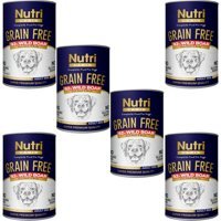 Nutri Canin Domuz Etli Yetişkin Yaş Köpek Maması 400 gr 6'lı