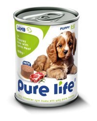 Pure Life Kuzu Etli Yavru Yaş Köpek Maması 400 gr 20'li