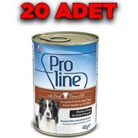 Pro Line Dana Etli Yetişkin Yaş Köpek Maması 415 gr 20'li