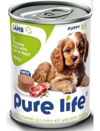 Pure Life Kuzu Etli Yavru Yaş Köpek Maması 400 gr