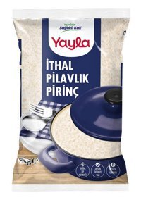 Yayla Uzun Tane İthal Pilavlık Pirinç 5 kg