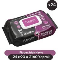 Flodex Dream Garden Rüya Bahçesi 90 Yaprak 24'lü Paket Islak Havlu