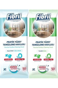 Fibril Karma 50 Yaprak 2'li Paket Islak Temizlik Mendili
