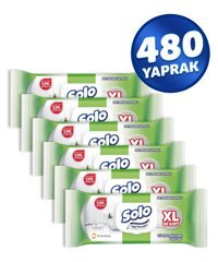 Solo Tüm Yüzeyler XL 80 Yaprak 6'lı Paket Islak Havlu