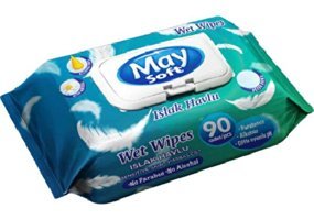 Maysoft Sensitive 90 Yaprak Paket Islak Havlu