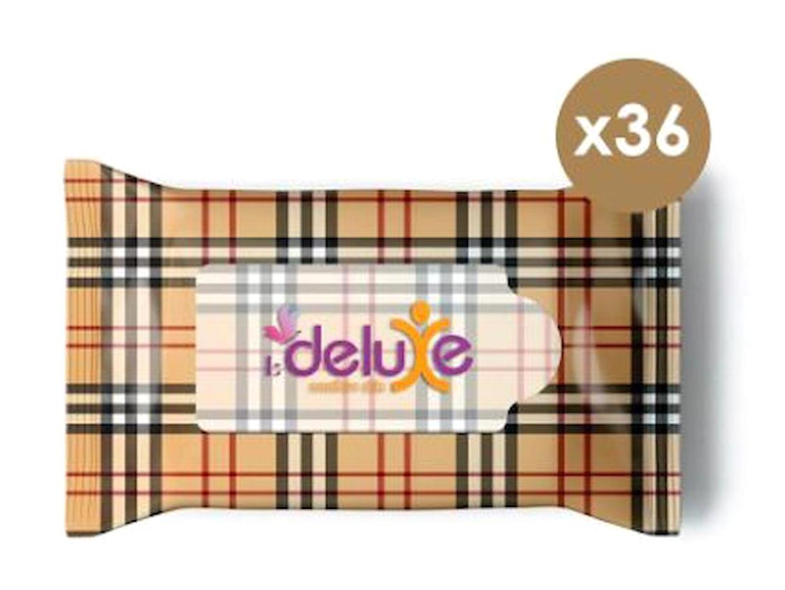 Deluxe 15 Yaprak 36'lı Paket Islak Mendil