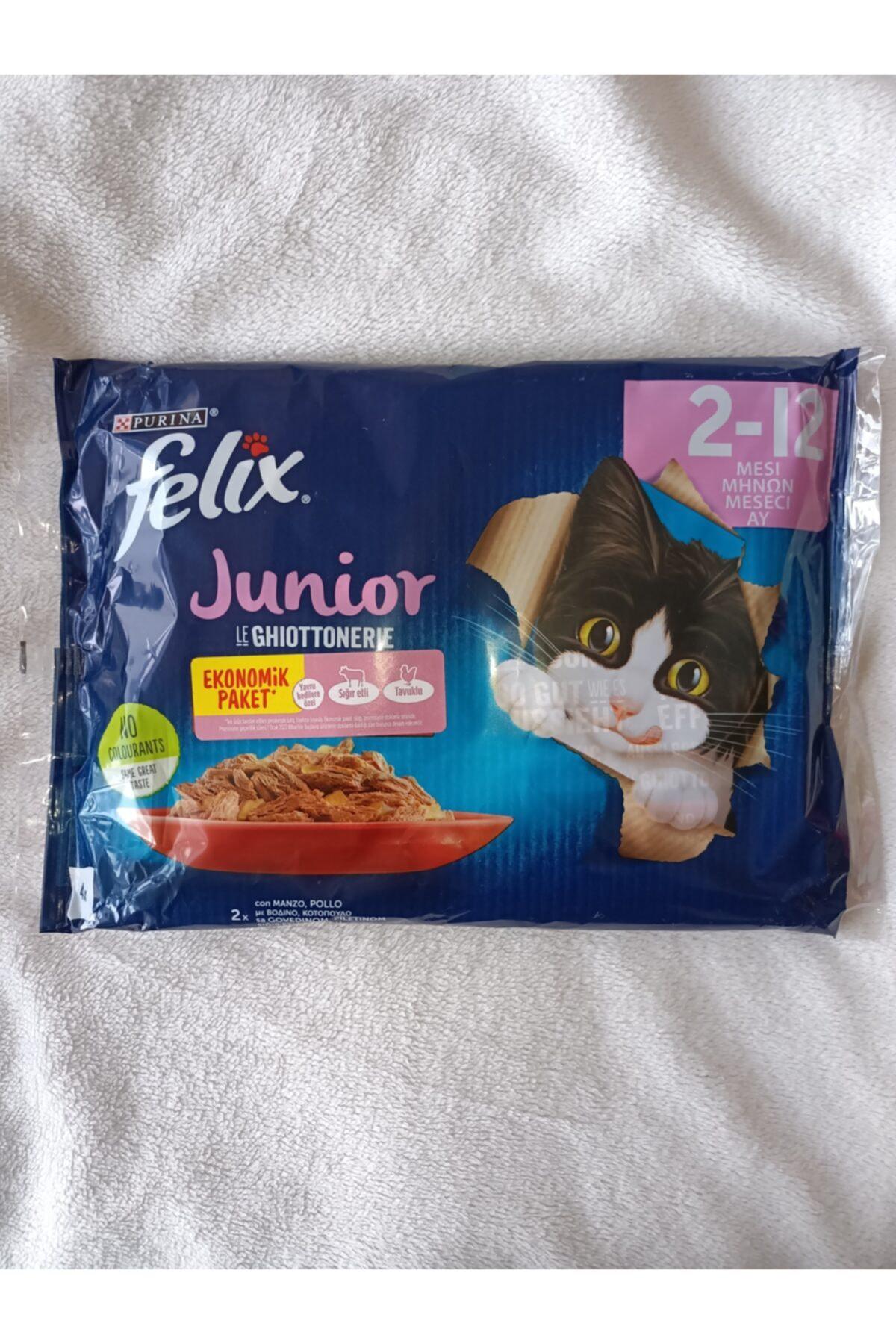 Felix Sığır Eti-Tavuk Yavru Yaş Kedi Maması 85 gr