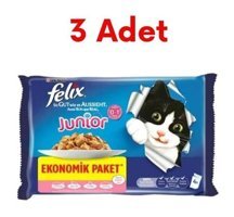 Felix Sığır Eti-Tavuk Yavru Yaş Kedi Maması 36x85 gr
