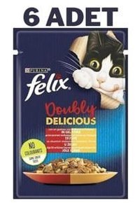 Felix Kanat Yetişkin Yaş Kedi Maması 6x85 gr
