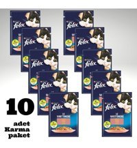 Felix Karışık Yetişkin Yaş Kedi Maması 10x85 gr