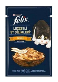 Felix Tavuk Yetişkin Yaş Kedi Maması 80 gr