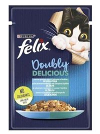 Felix Sardalya-Somonlu Yetişkin Yaş Kedi Maması 85 gr