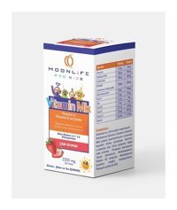 Moonlife Pro Kids Vitamin C ve D Çinko Beta Glukan Çilekli Şurup 150 ml