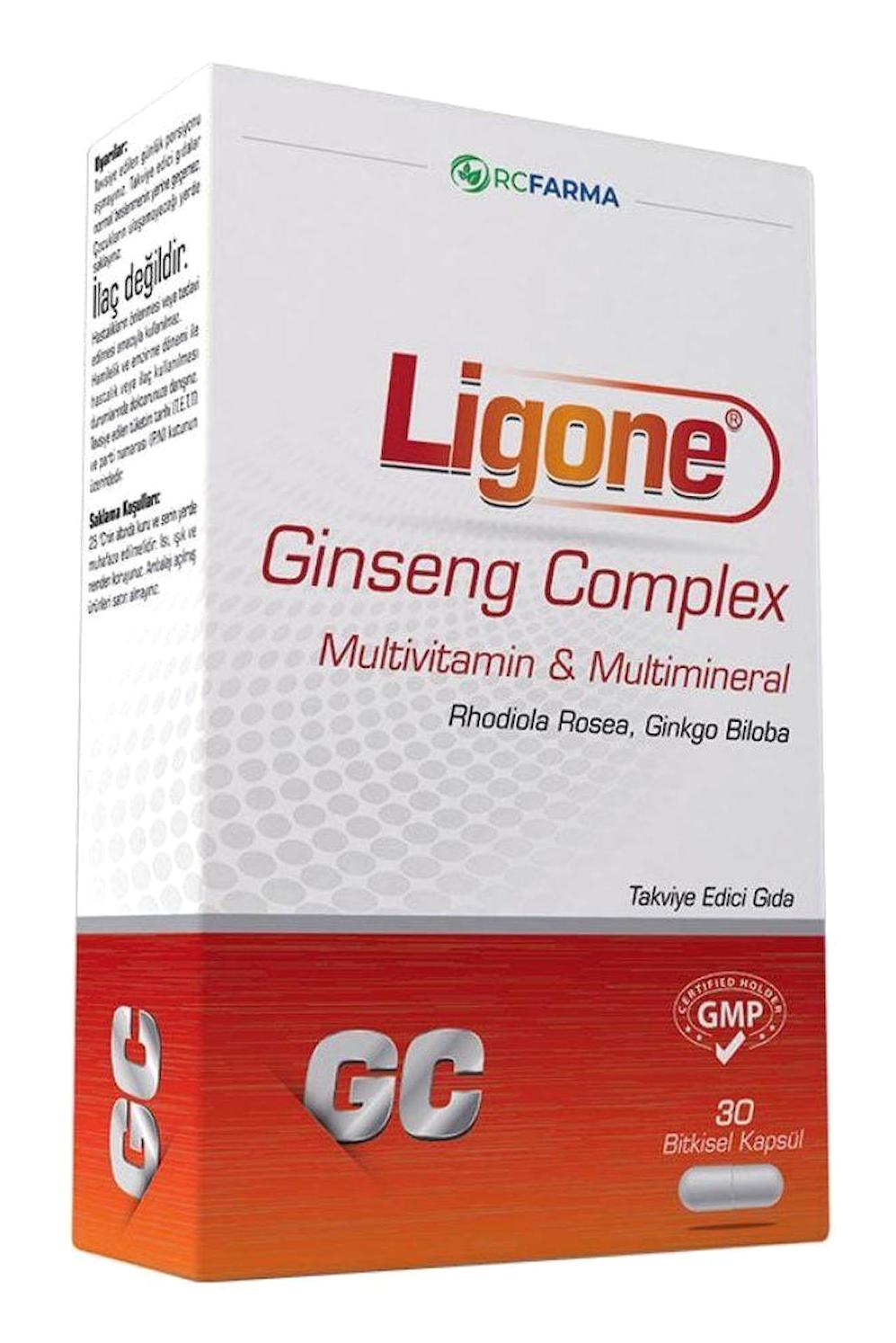 Rcfarma Ginseng Complex Multivitamin Zerdeçallı Vitamin 30 Kapsül