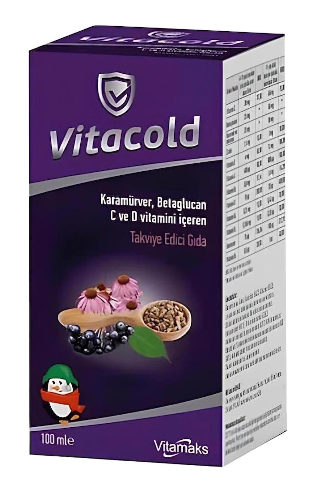 Vitamaks Vitacold Karamürverli Şurup 100 ml