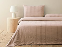 English Home Fancy Premium Soft Cotton Tek Kişilik Nevresim Takımı Gül Kurusu