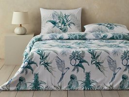 English Home Exotic Toile Tek Kişilik Nevresim Seti Lacivert – Yeşil