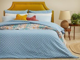 English Home Quarto Kolay Ütülenir Tek Kişilik Nevresim Mavi