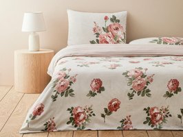 English Home Rose Bouquet Kolay Ütülenir Tek Kişilik Nevresim Takımı Pembe