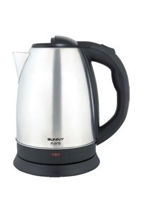 Sunny Flora Paslanmaz Çelik 1.7 lt 1500 W Işıklı Klasik Gri Kettle