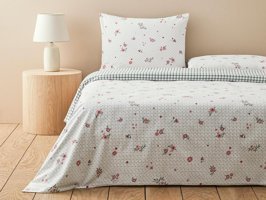 English Home Bloomy Dots Pamuklu Tek Kişilik Nevresim Seti Pembe