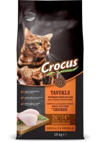 Crocus Tavuklu Yetişkin Kuru Kedi Maması 15 kg
