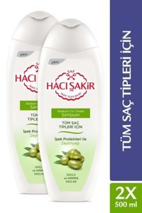 Hacı Şakir 2'si 1 Arada Zeytinyağlı Besleyici Şampuan 2x500 ml