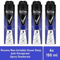 Rexona Ocean Deep Sprey Erkek Deodorant 4x150 ml