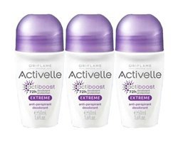 Oriflame Activelle Extreme Roll-On Kadın Deodorant 3x50 ml