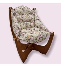 English Home Joy Ahşap Tekli Bahçe Koltuğu Desenli