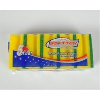Softtex Oluklu Bulaşık Süngeri 5'li