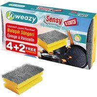 Weazy Oluklu Bulaşık Süngeri 6'lı