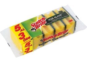 Scotch Brite Yeşil Klasik Bulaşık Süngeri 5'li