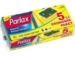 Parlax Oluklu Bulaşık Süngeri 5'li