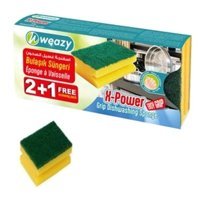 Weazy Oluklu Bulaşık Süngeri 3'lü