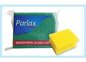 Parlax Oluklu Bulaşık Süngeri Tekli