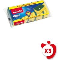 Vileda Oluklu Bulaşık Süngeri 3x5'li