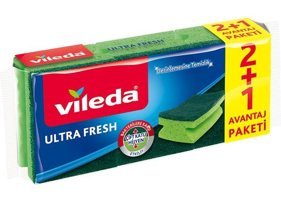 Vileda Oluklu Bulaşık Süngeri 3'lü